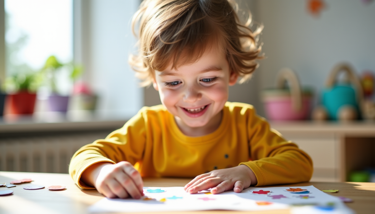 Activités avec autocollants : âges concernés et enfants qui en profitent le plus Activités avec autocollants : âges concernés et enfants qui en profitent le plus